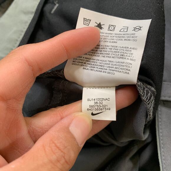 Nike Golf Pants Mens 36 Grey Tour Performance Dri Fit Straight Leg Stretch - Picture 8 of 12